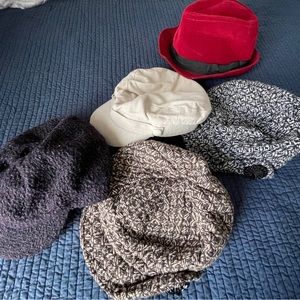 Ladies Fedora Hats - 6 total new and never worn